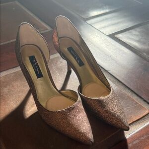 Nina New York Shimmering Bronze Heels
